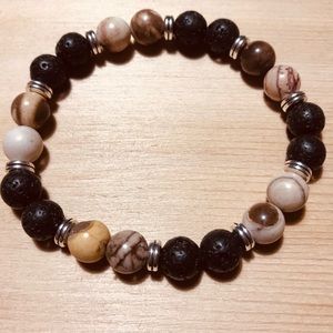 Lava Stone Essential Oil Diffuser Bracelet